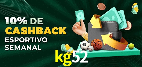 10% de bônus de cashback na kg52